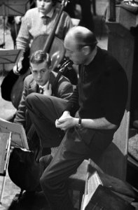 Repetitie van het Nederlands Studenten Orkest in Bergen, Bestanddeelnr 911-9491 photo