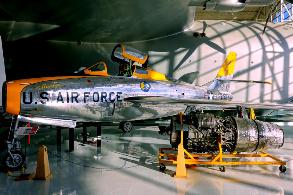 Republic F-84F Thunderstreak, 1950 - Evergreen Aviation & Space Museum - McMinnville, Oregon - DSC00590