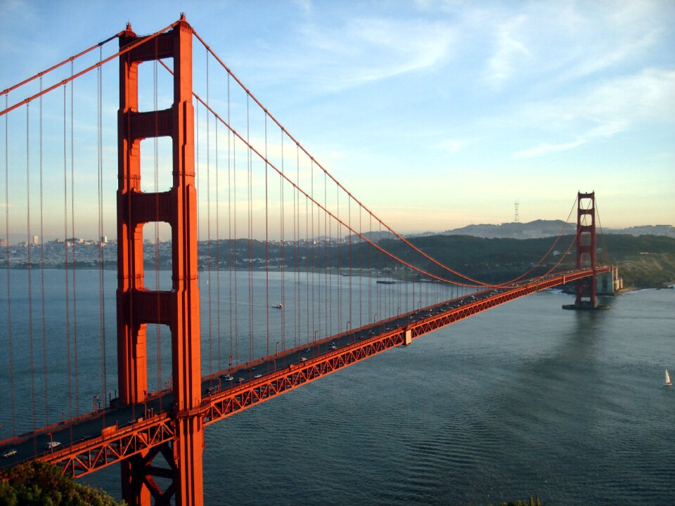 San francisco california landmark blue bridge