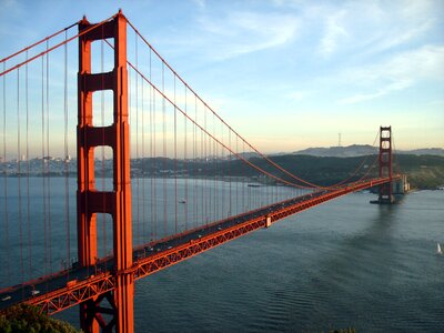 San francisco california landmark blue bridge photo