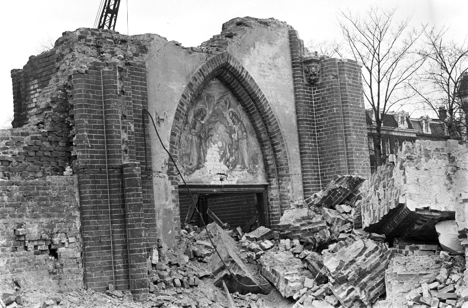 Restant van een beschilderde muur, Bestanddeelnr 924-3412