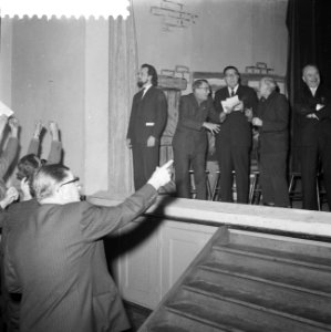 Repetitie passiespelen in Tegelen, het proces tegen Jezus op de voorgrond regiss, Bestanddeelnr 911-0333