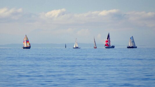 Ocean sea yacht photo