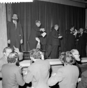 Repetitie passiespelen in Tegelen, het proces tegen Jezus geheel links staande C, Bestanddeelnr 911-0331