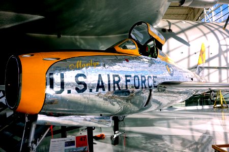 Republic F-84F Thunderstreak, 1950 - Evergreen Aviation & Space Museum - McMinnville, Oregon - DSC00586