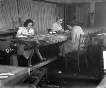 Restauratie Gouds Gobelin in Rijksmuseum, Bestanddeelnr 903-5795