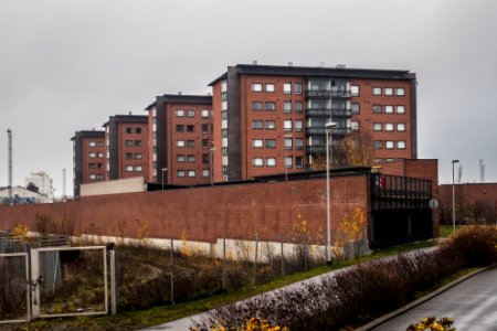 Resiinaraitti apartment blocks near Turku railway station