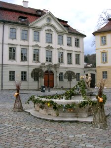 Residenzplatz Eichstätt kleiner Brunnen -Ostern 2016 (1)
