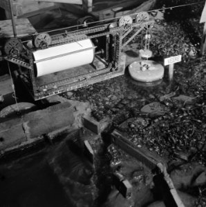Reportage uit het waterloopkundig laboratorium te Delft, betreffende de droogleg, Bestanddeelnr 900-9468