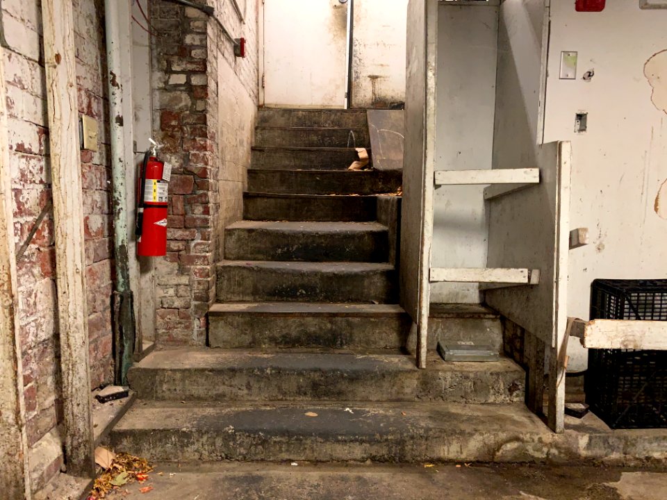 Restaurant staircase