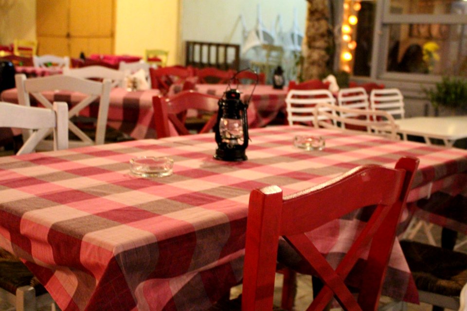 Restaurant Tables in Ermoupolis 1