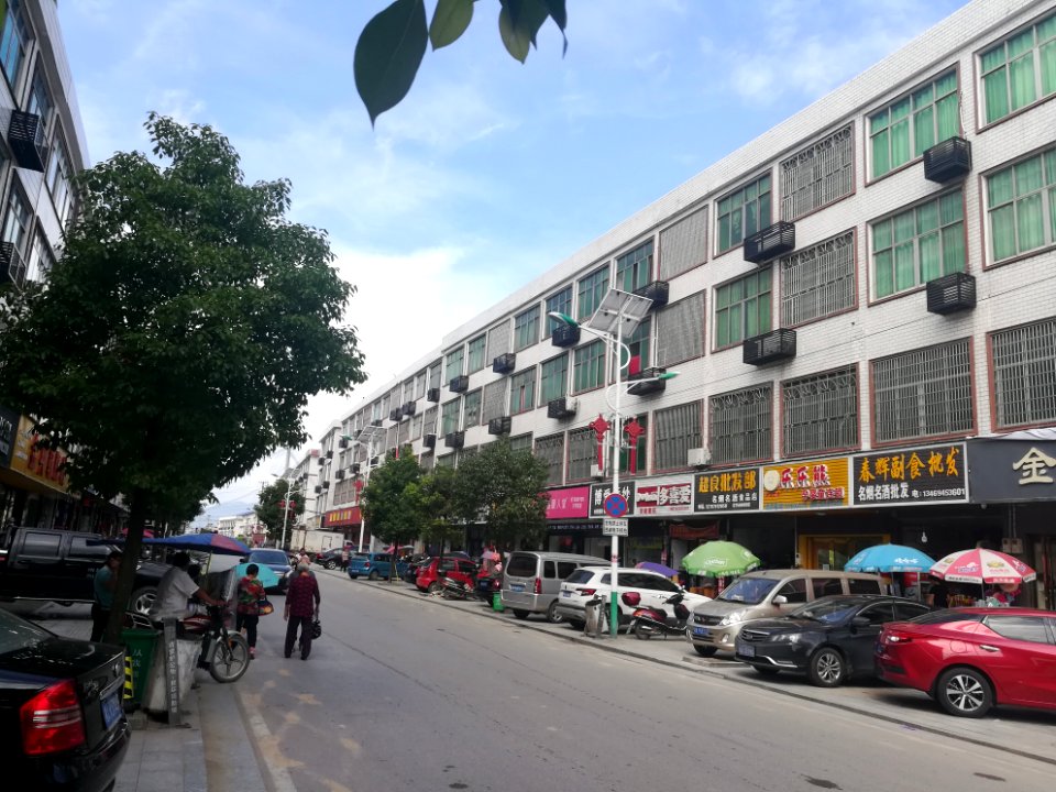 Residential buildings in Liushahe Town of Ningxiang, Hunan, China1