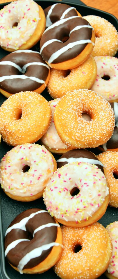 Sweet donut baked goods