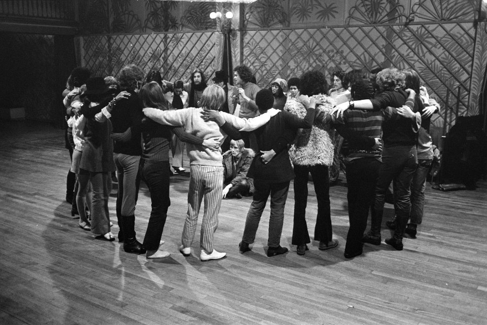 Repetities voor musical Hair in Amsterdam., Bestanddeelnr 923-0781
