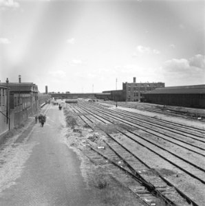 Reportage van het interneringskamp op de Levantkade te Amsterdam. Nu zijn er ca., Bestanddeelnr 900-4232