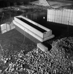 Reportage uit het waterloopkundig laboratorium te Delft, betreffende de droogleg, Bestanddeelnr 900-9479