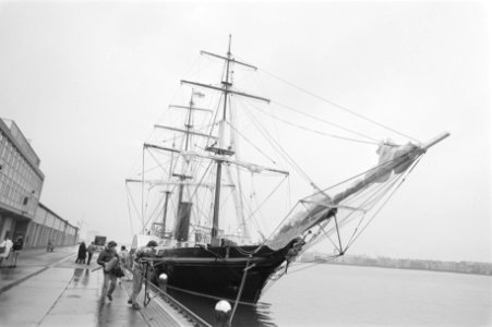 Replica van radarschip Koning Willem III gedoopt tot Kanko Maus (Amsterdam) de , Bestanddeelnr 934-1690