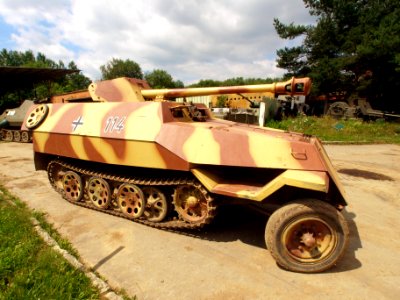 Replica of German armored SdKfz. 25slash19 (made using OT-810) with 7.5 cm STUK 37 pic2