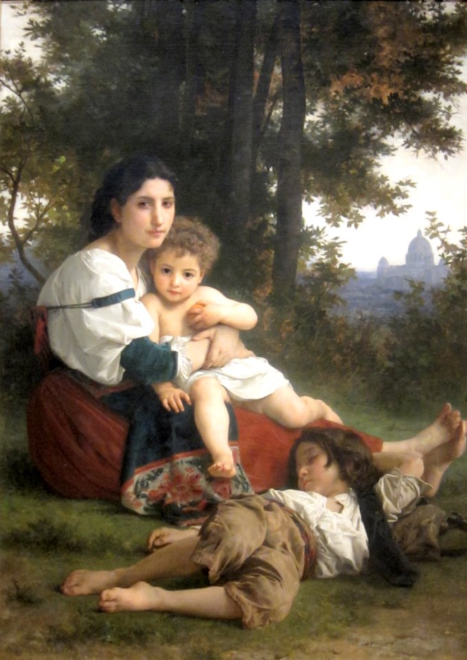 Rest, oil painting by William Adolphe Bouguereau, 1879, Cleveland Museum of Art