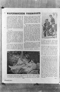 Reproducite opname tijdschrift Wapenbroeds, artikel wapenbroeders voorwaarts, Bestanddeelnr 8747