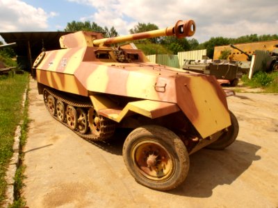 Replica of German armored SdKfz. 25slash19 (made using OT-810) with 7.5 cm STUK 37 pic4