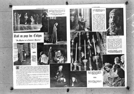 Repro uit Frans tijdschrift betreft het Kerstspel 1945, Bestanddeelnr 901-4217
