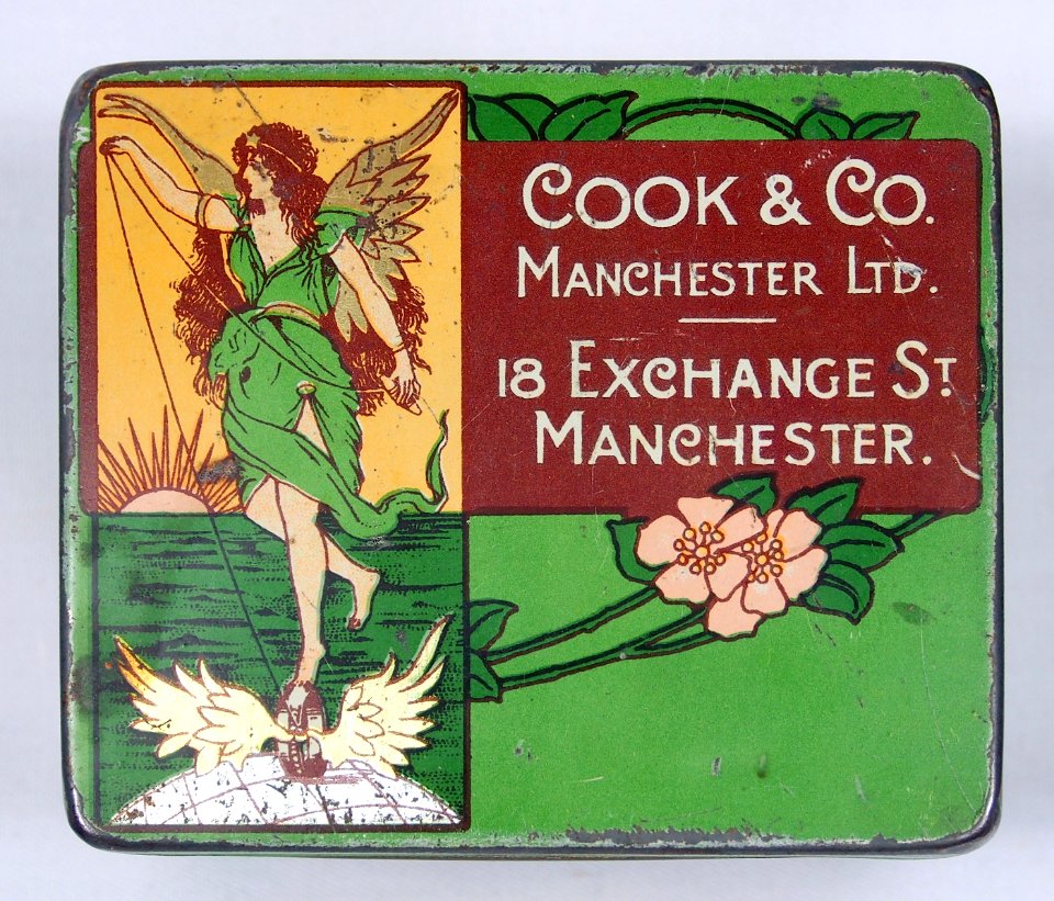 Ring Travellers Tin Art Nouveau, Cook & Co, Manchester, picture 1