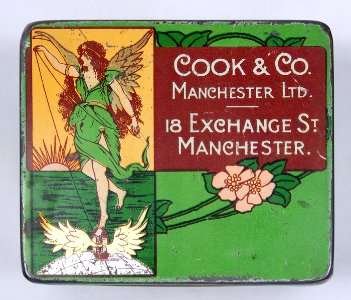Ring Travellers Tin Art Nouveau, Cook & Co, Manchester, picture 1