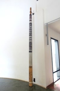Ritual pole of the Co people, lower part - Vietnam Museum of Ethnology - Hanoi, Vietnam - DSC02475