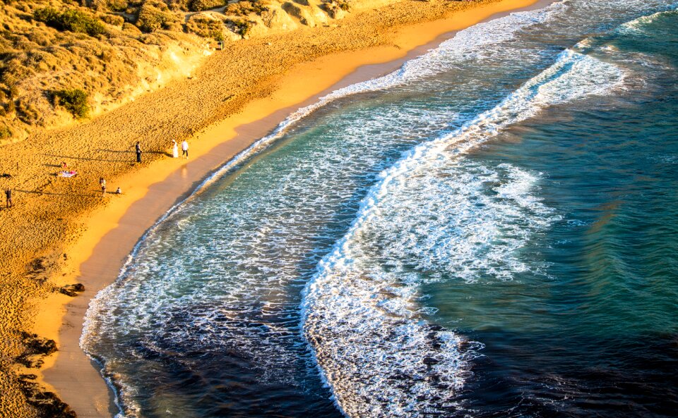 Summer coastline seascape