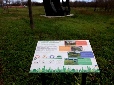 Rillieux-la-Pape - Avenue de l'Europe, plaque gestion différenciée des espaces verts