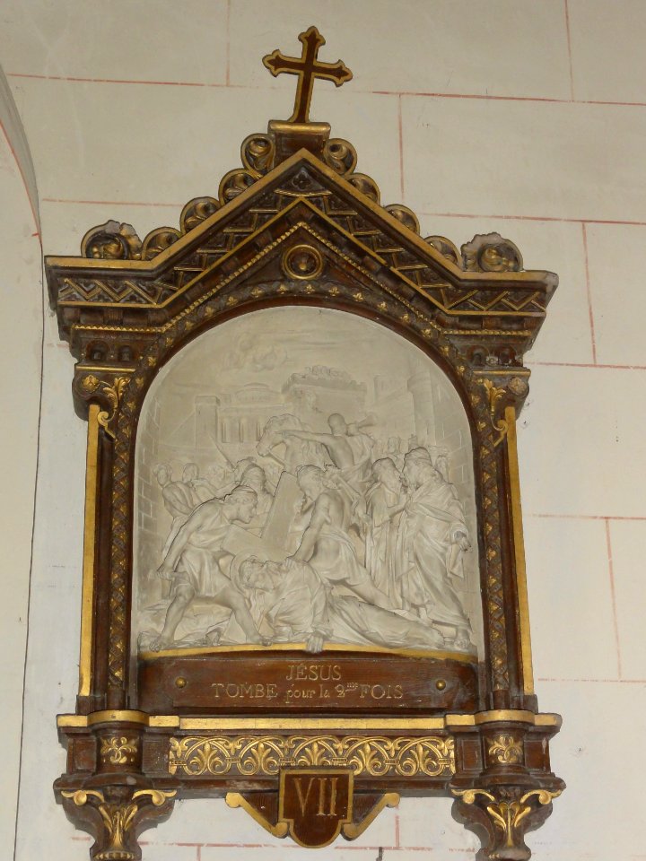 Riville (Seine-Mar.) église, chemin de croix, station 07