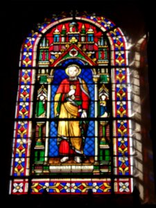 Riville (Seine-Mar.) église, vitrail (04)