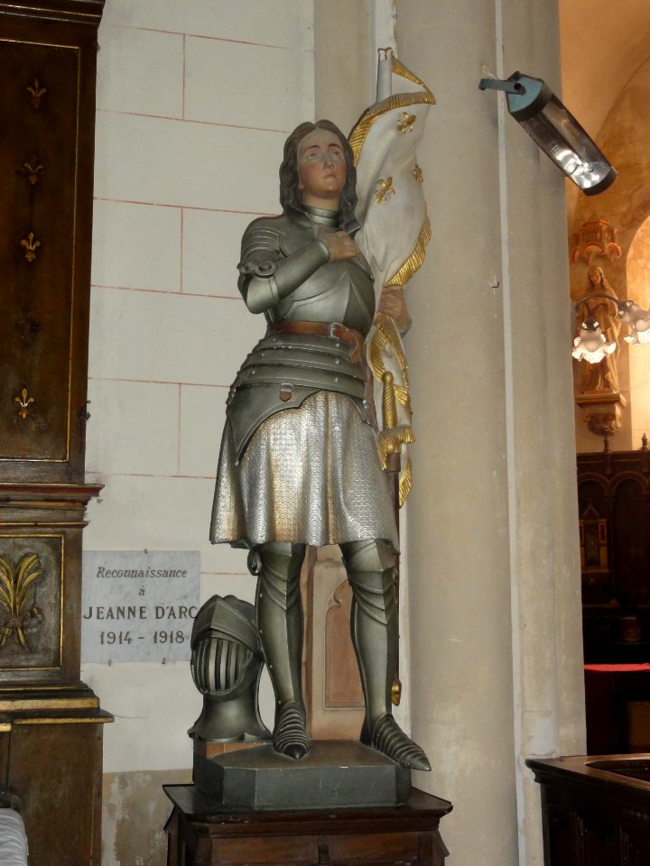 Riville (Seine-Mar.) église, statue 08 Sainte Jeanne d'Arc