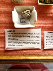 Rillieux-la-Pape - Musée Testut-Latarjet, arsenic natif