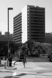 River Vue Apartments, Pittsburgh, 2019-10-15 bw