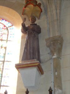Riville (Seine-Mar.) église, statue 11 Saint François d'Assise