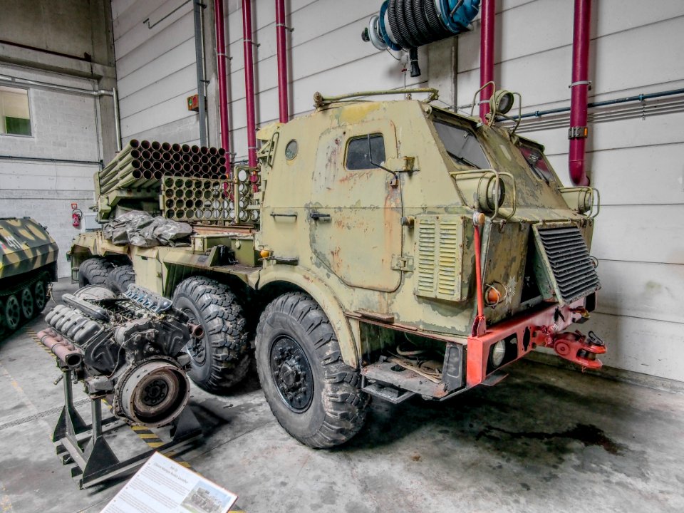 RM-70 122mm Multiple Rocket Launcher, Gunfire museum Brasschaat