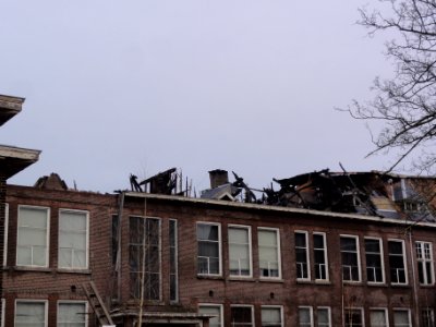 RK.Kweekschool Groesbeekseweg 152 Nijmegen na brand 1-1-2014 (05)