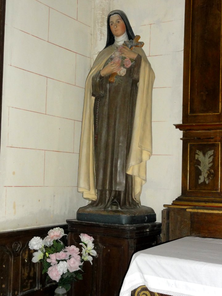 Riville (Seine-Mar.) église, statue 07 Sainte Thérèse de Lisieux