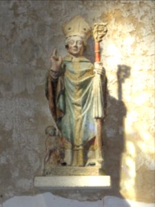 Riville (Seine-Mar.) église, statue 17 Saint Nicolas photo