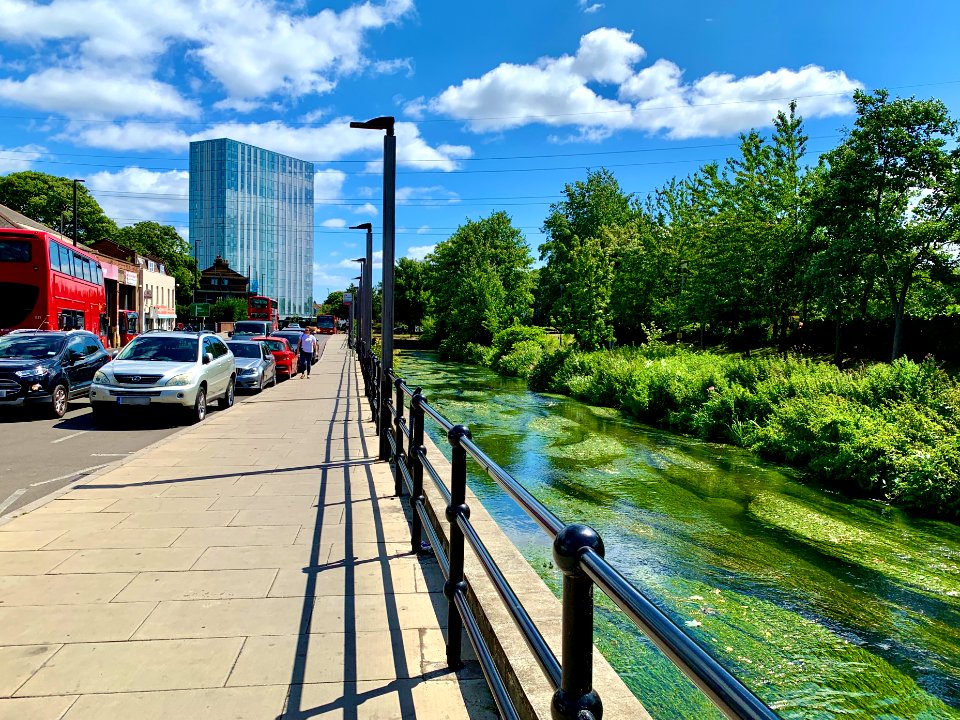 River Wandle and Merton High Street