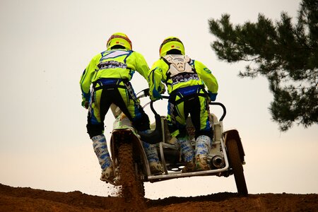 Motocross racing cross