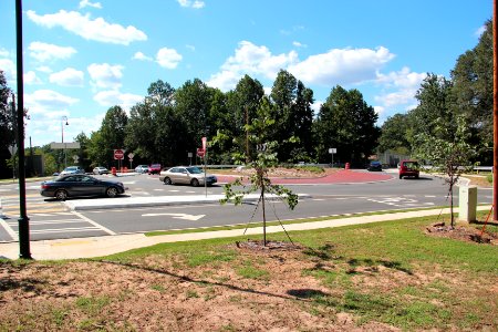 Riverside Drive roundabouts, Sandy Springs GA July 2017