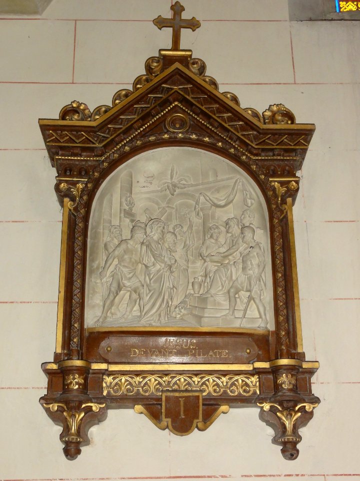Riville (Seine-Mar.) église, chemin de croix, station (01)