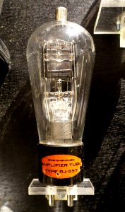 RJ-557 Amplifier Tube, Westinghouse - National Electronics Museum - DSC00168