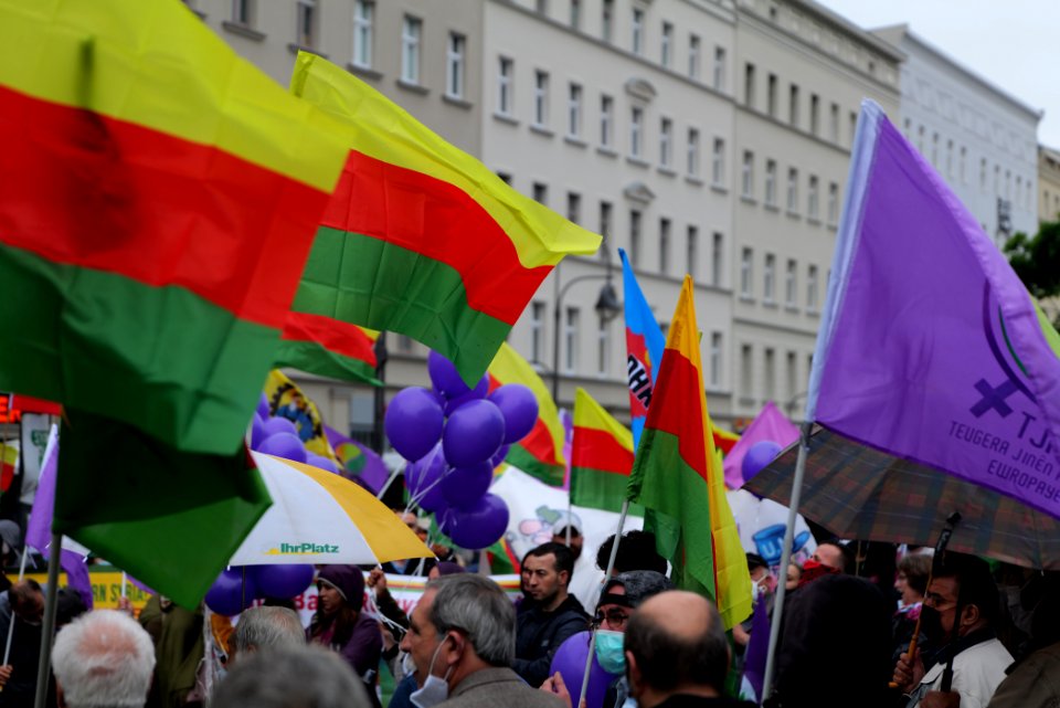 Riseup4Rojava demonstration Berlin 2020-06-20 26
