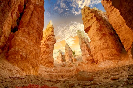 Scenic rock nature