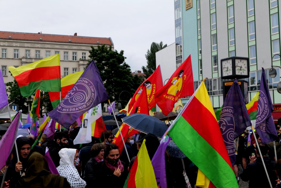 Riseup4Rojava demonstration Berlin 2020-06-20 06