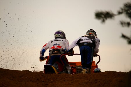 Motocross racing cross